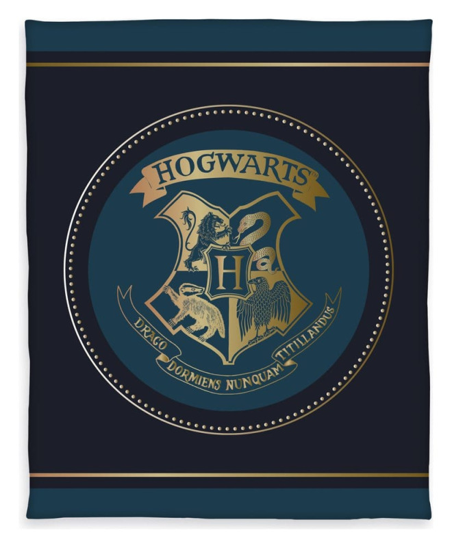 Harry Potter Fleece Blanket Hogwarts Crest 130 x 160 cm