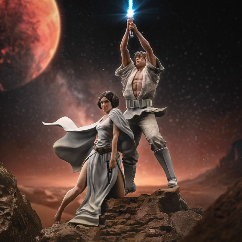 Star Wars Deluxe Art Scale Statue 1/10 Luke and Leia 41 cm 6