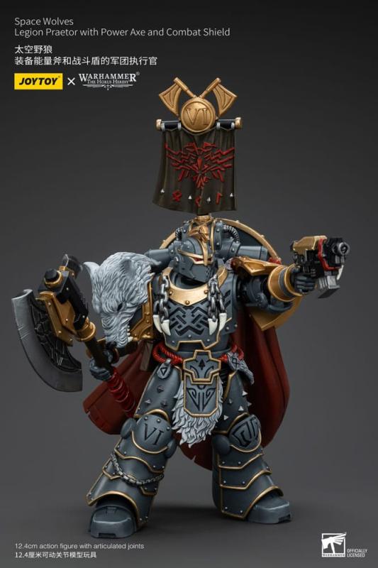 Warhammer The Horus Heresy Action Figure 1/18 Space Wolves Legion Praetor with Power Axe and Combat 3