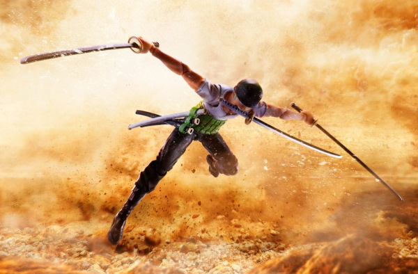 One Piece S.H.Figuarts Action Figure Roronoa Zoro Romance Dawn Ver. 15 cm 2