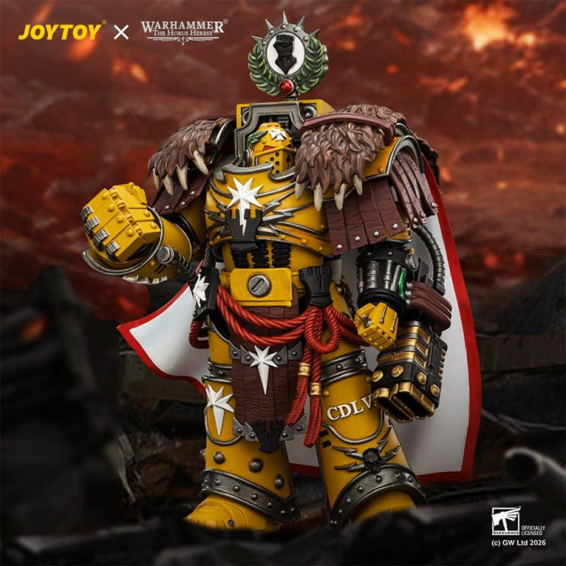 Warhammer Action Figure Imperial Fists Lord Castellan Evander Garrius, The Tyrant of Cthonia 14 cm 11