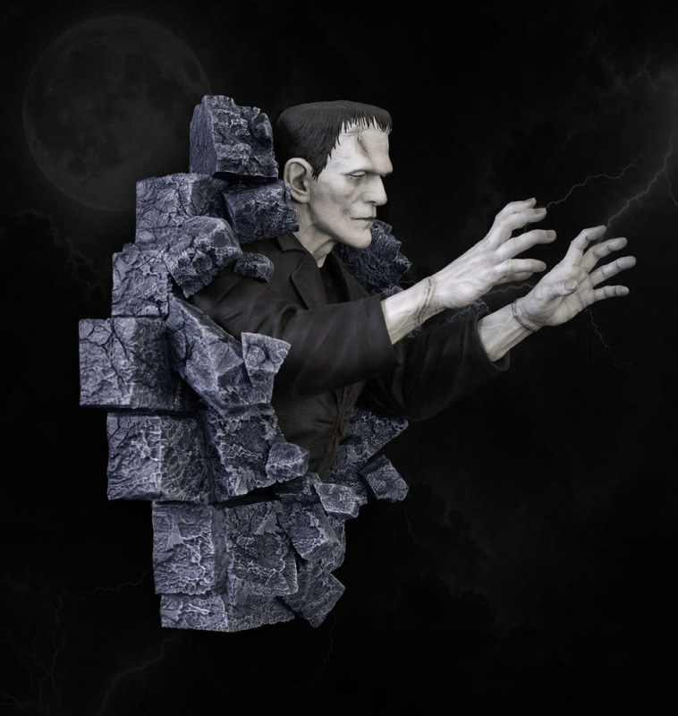 Frankenstein Wall Sculpture Classic Horror Edition Half Scale 48 cm 1