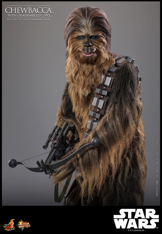 Star Wars Episode V Movie Masterpiece Action Figure 1/6 Chewbacca with Disassembled C-3PO 36 cm 7