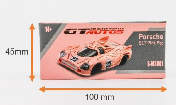 Porsche Diecast 1/64 Model 917/20 Pink Pig 7 cm 2