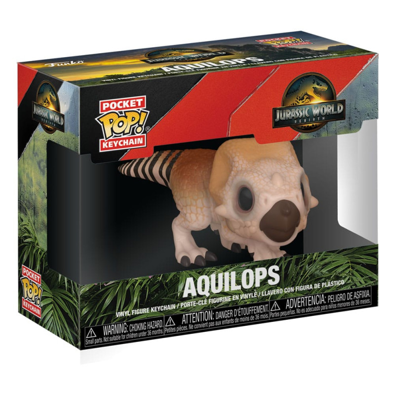 Jurassic World Rebirth Pocket POP! Vinyl Keychains 4 cm Aquilops Display (12) 1