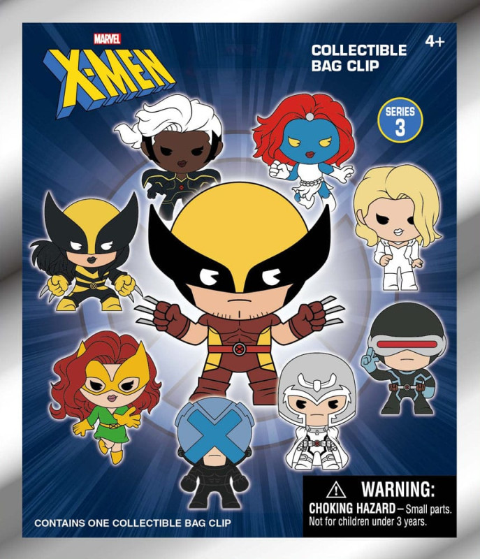 Marvel 3D Foam Bag Clips X-men Classic Series 3 Display (24) 1