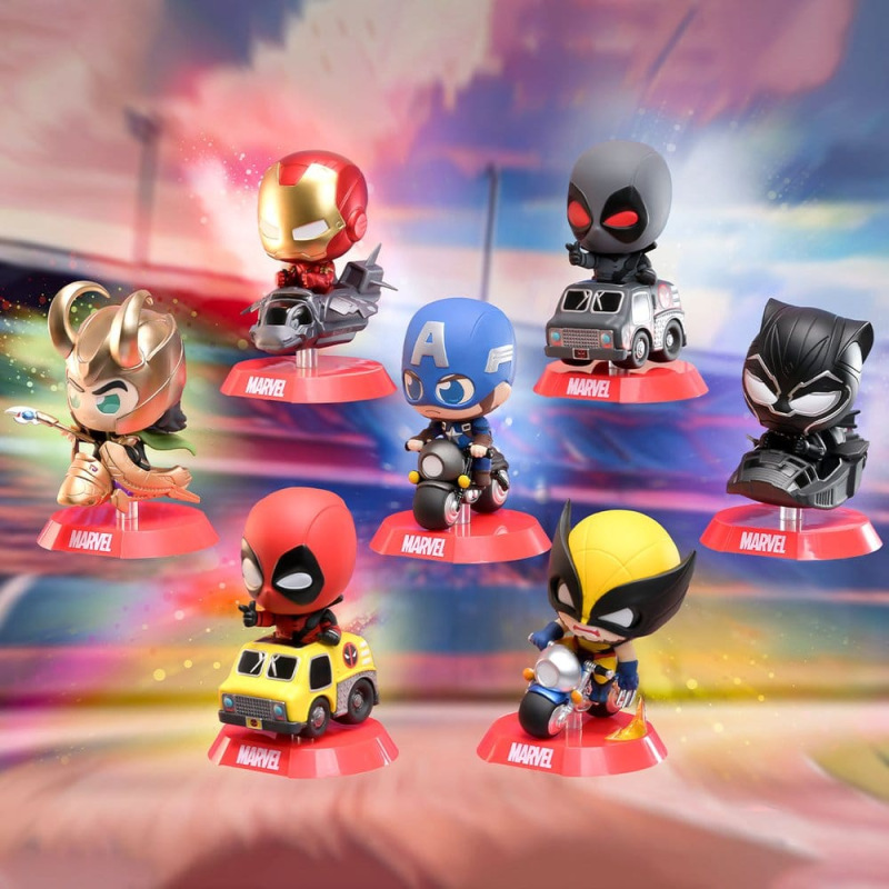 Marvel Cosbi Rider Mini Figures 9 cm Blind Box Display (8) 1