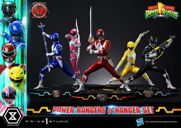 Mighty Morphin Power Rangers Premium Masterline Set of 5 Statues 1/4 Deluxe Bonus Version 62 cm 11