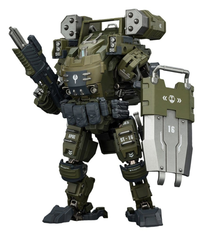 Dark Source Action Figure 1/25 APOC Series Storm Surge Heavy Fire Assault Mech ST-8616 14 cm