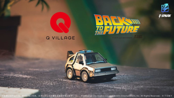 Back to the Future Q-Village Vehicle with mini-figures Time Machine 9 cm 7