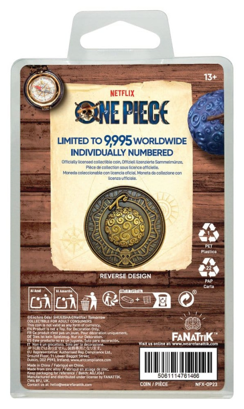 One Piece Collectable Coin Gum Gum Coin Limited Edition 4 cm 2