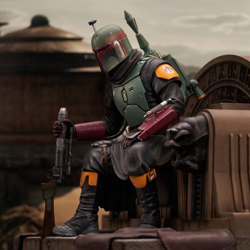 Star Wars: The Mandalorian Premier Collection 1/7 Boba Fett on Throne 24 cm 6