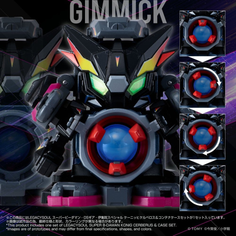 Legacysoul Super B-Daman Action Figure Konig Cerberus & Case Set 1