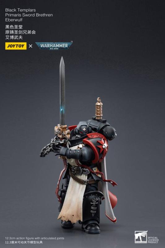 Warhammer 40k Action Figure 1/18 Black Templars Primaris Sword Brethren Eberwulf 12 cm
