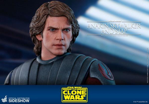 Star Wars The Clone Wars: Anakin Skywalker & STAP - Figure 1/6 - Hot Toys