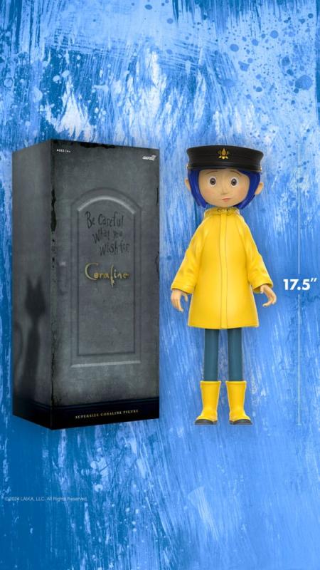 Coraline Supersize Vinyl Action Figure Coraline with Hat (Button Eyes) 40 cm 3