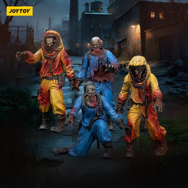 Zombie Dark Source Action Figures 4-Pack Biochemical Lab Team 8 cm 10