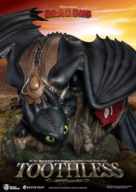 How To Train Your Dragon Master Craft Statue Toothless 24 cm