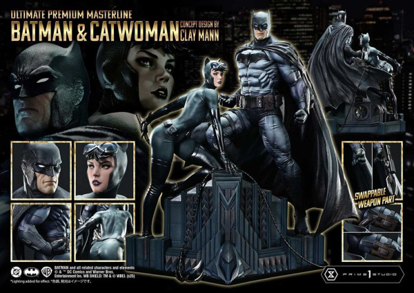 DC Comics Ultimate Premium Masterline Series Statue 1/4 Batman & Catwoman (Concept Design by Clay Ma 6