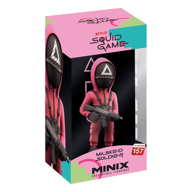 Squid Game Minix Figure Masked Triangle Guard 12 cm 1