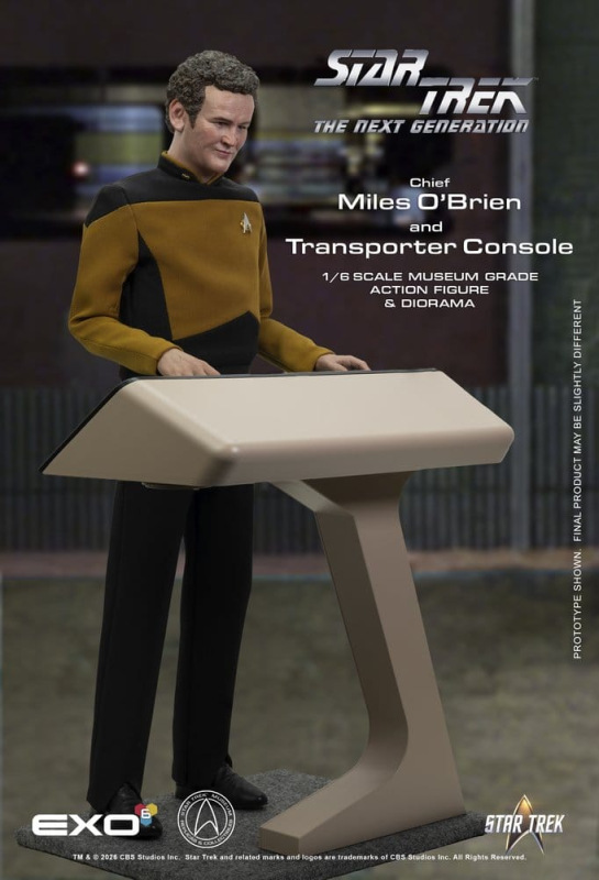 Star Trek: The Next Generation Action Figure 1/6 Chief Miles O'Brien with Transporter Console 30 cm 4