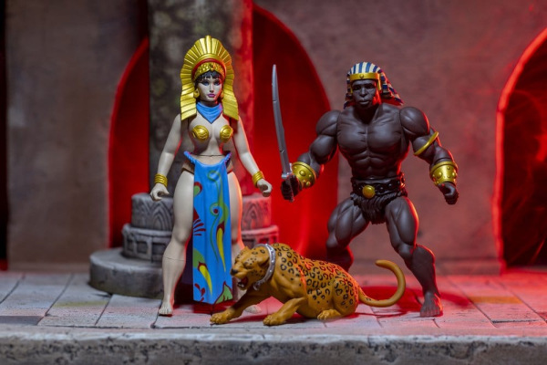 The Savage World of Frazetta Action Figure Set Egyptian Queen & The Guard (Museum Edition) 14 cm 5