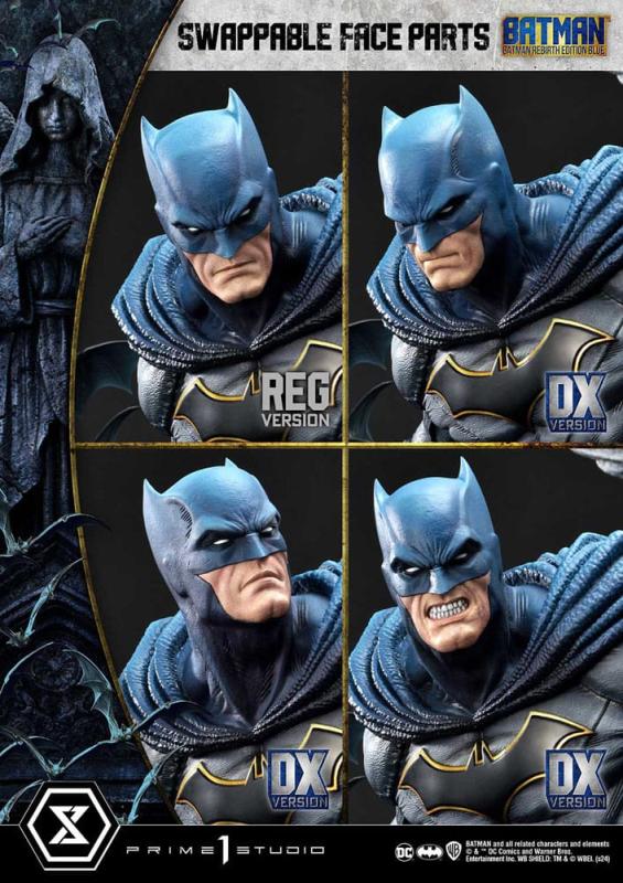 Batman Ultimate Premium Masterline Series Statue 1/4 Batman Rebirth Edition Blue Deluxe Bonus Versio