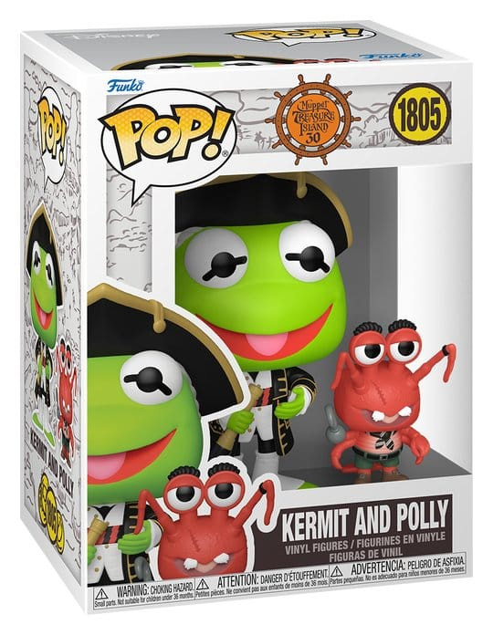 Muppet Treasure Island POP! Pop! & Buddy Vinyl Kermit & Polly 9 cm 1