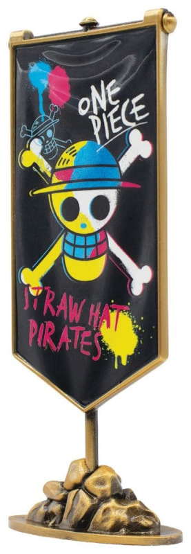 One Piece Replica Straw Hat Pirates Metal Banner 11 x 6 cm 1