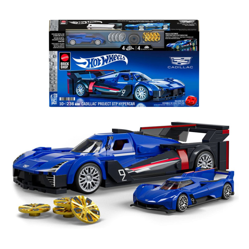 Mattel Brick Shop Hot Wheels Speed Series Building Set 1/32 Cadillac Project GTP Hypercar 1