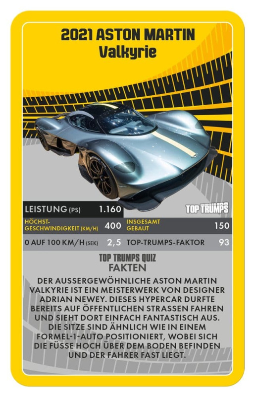 Super Cars Card Game Top Trumps *German Version* 3