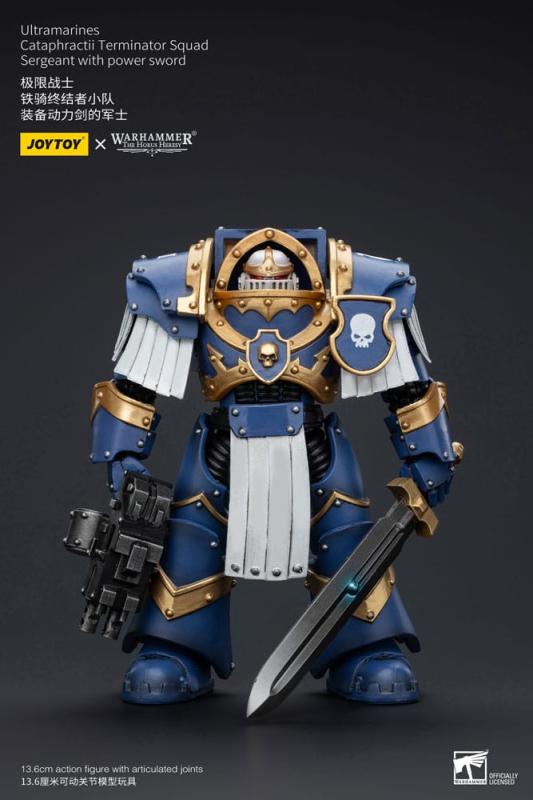 Warhammer The Horus Heresy Action Figure 1/18 Ultramarines Cataphractii Terminator Squad Sergeant wi