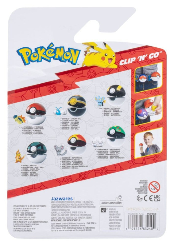 Pokémon Clip 'n' Go Action Figure Cyndaquil & Poké Ball 1