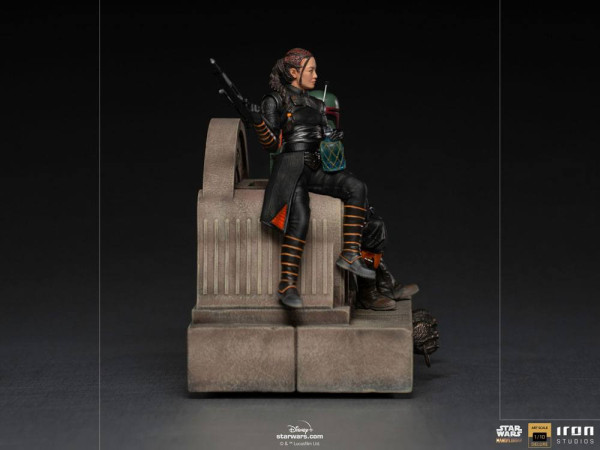 Star Wars The Mandalorian Deluxe Art Scale Statue 1/10 Boba Fett & Fennec on Throne 23 cm 5