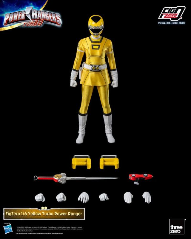 Power Rangers Turbo FigZero Action Figure 1/6 Yellow Turbo Power Ranger 30 cm