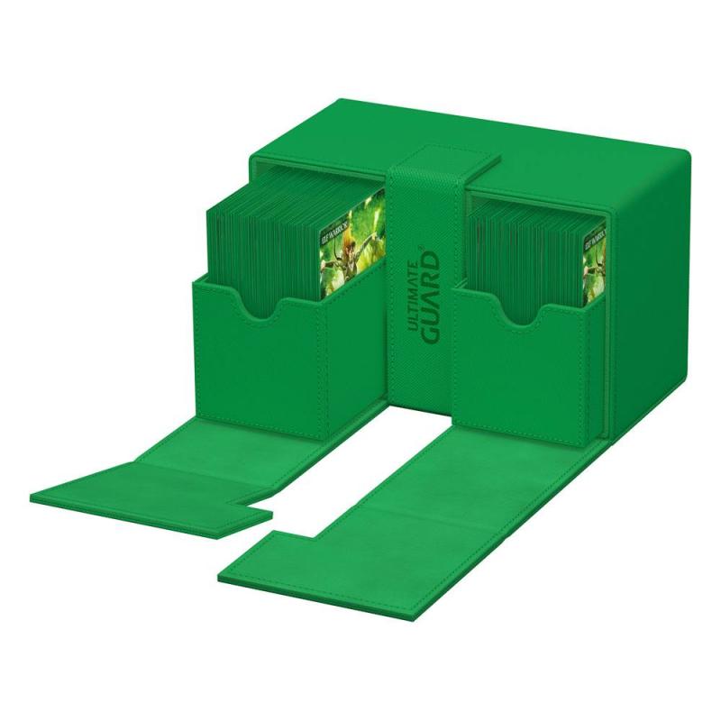 Ultimate Guard Twin Flip`n`Tray 160+ XenoSkin Monocolor Green