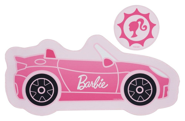 Barbie Desk Pad & Coaster Set Car