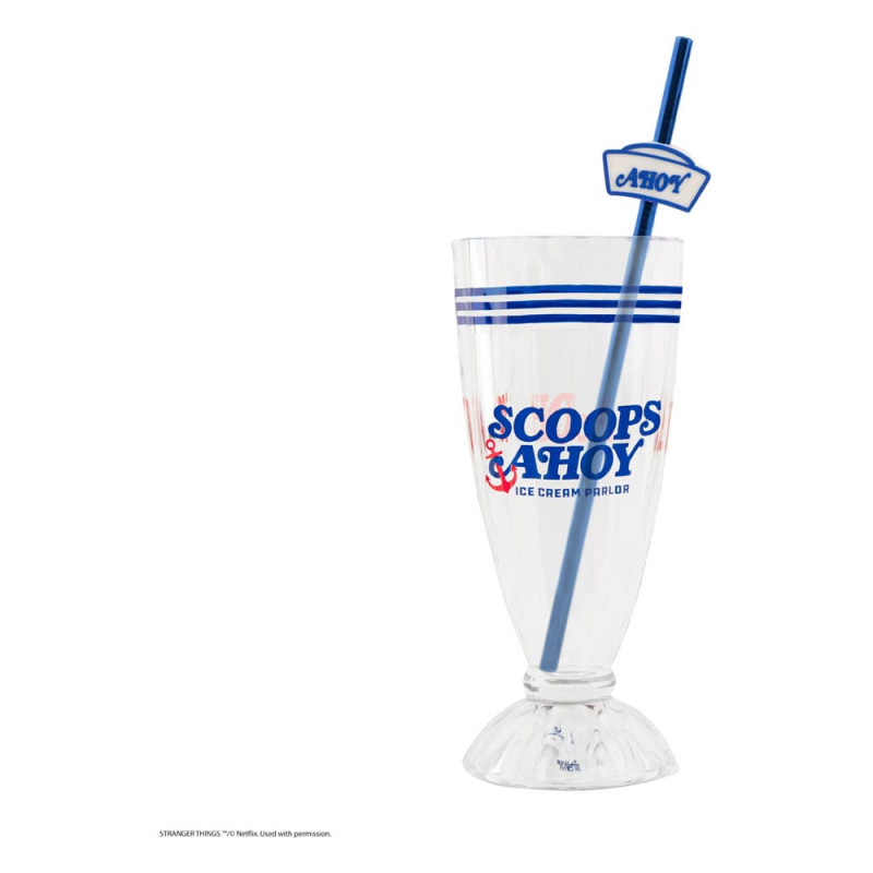 Stranger Things Milkshake Glass Set Scoops Ahoy 2