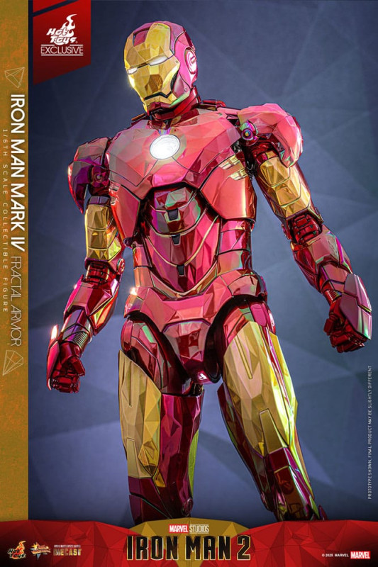 Iron Man Movie Masterpiece Diecast Action Figure 1/6 Iron Man Mark VI (Fractal Armor) Hot Toys Exclu 13