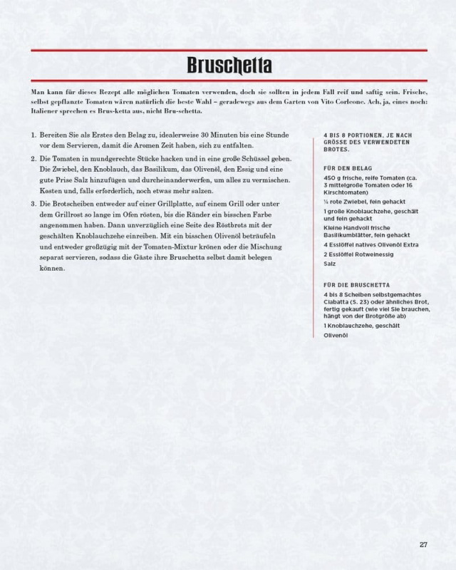 The Godfather: The Corleone Family Cookbook *German Version* 5