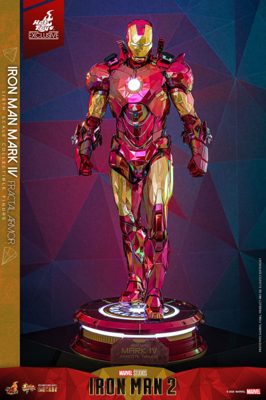 Iron Man Movie Masterpiece Diecast Action Figure 1/6 Iron Man Mark VI (Fractal Armor) Hot Toys Exclu 6
