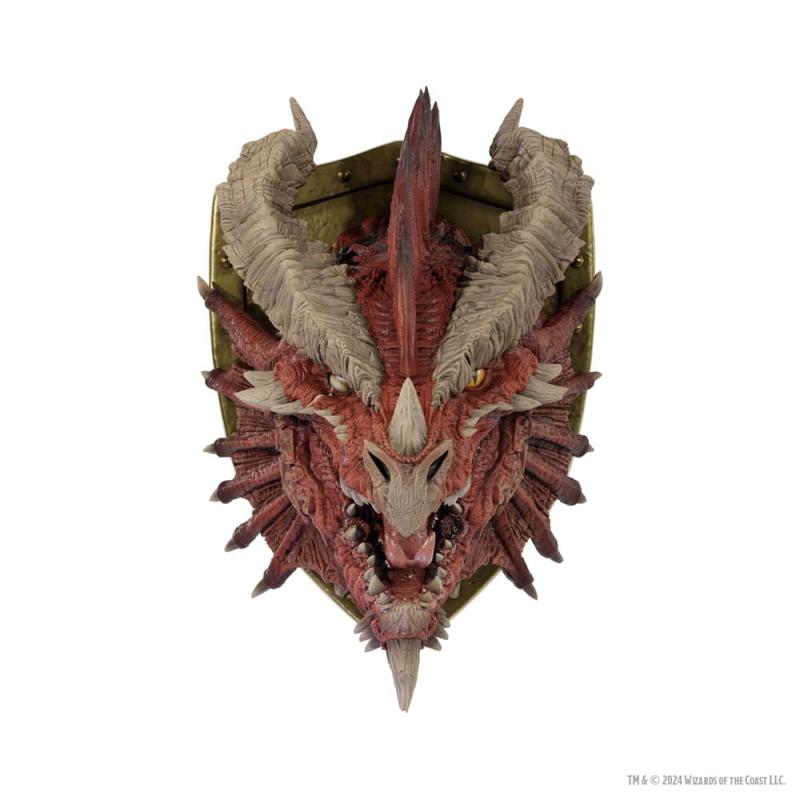 D&D Replicas of the Realms Life-Size Foam Figure Ancient Red Dragon Trophy Plaque - Limited Edition