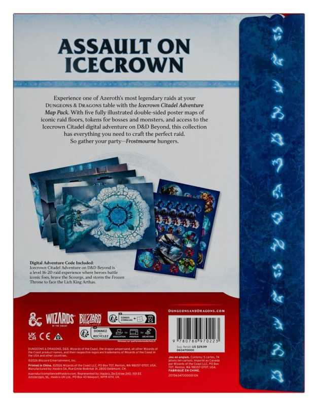 Dungeons & Dragons RPG World of Warcraft: Icecrown Citadel Adventure Map Pack *English Version* 4