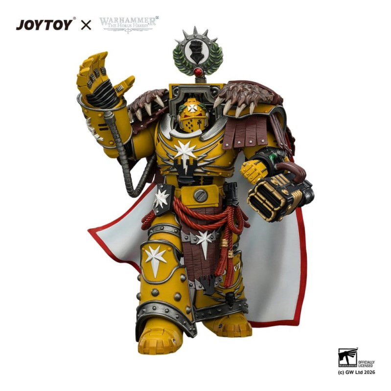 Warhammer Action Figure Imperial Fists Lord Castellan Evander Garrius, The Tyrant of Cthonia 14 cm 8