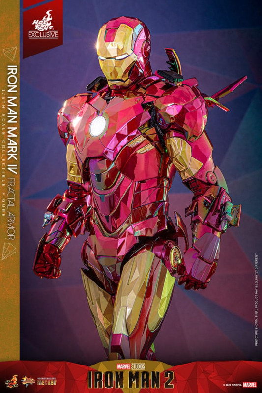 Iron Man Movie Masterpiece Diecast Action Figure 1/6 Iron Man Mark VI (Fractal Armor) Hot Toys Exclu 4