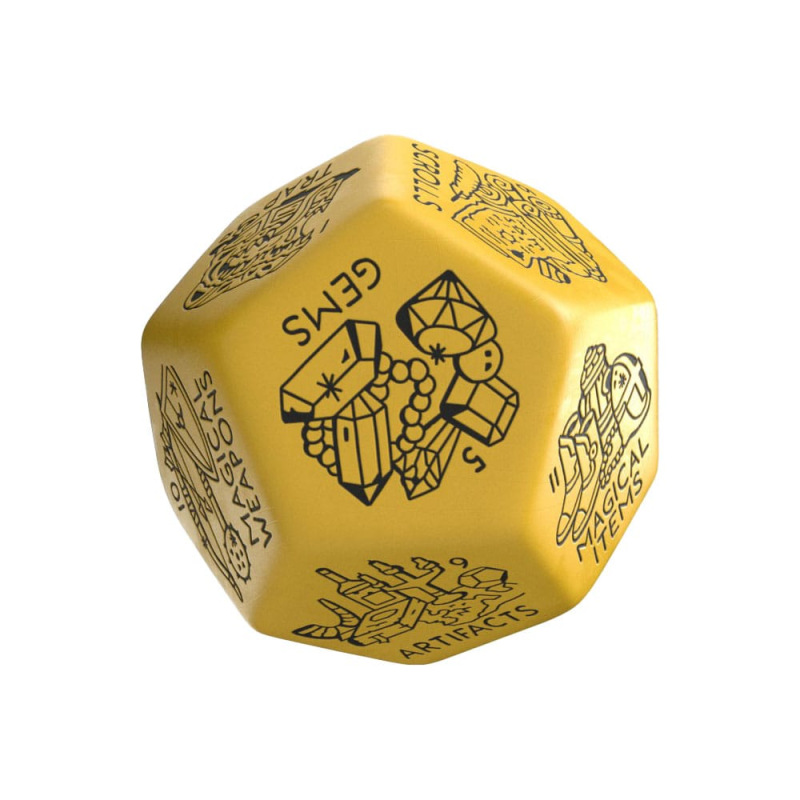 Viridian Jumbo Dice Treasure Generator Die D12 Yellow