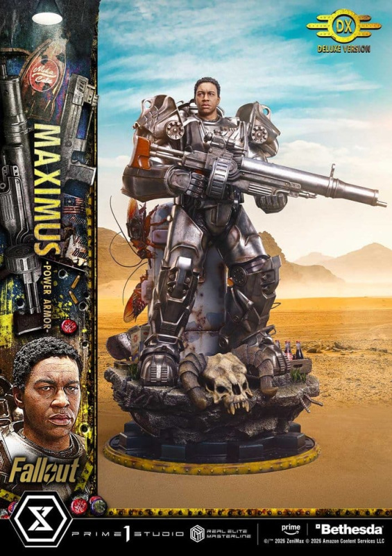 Fallout Real Elite Masterline Statue 1/4 Maximus Power Armor DX Bonus Version 67 cm 9