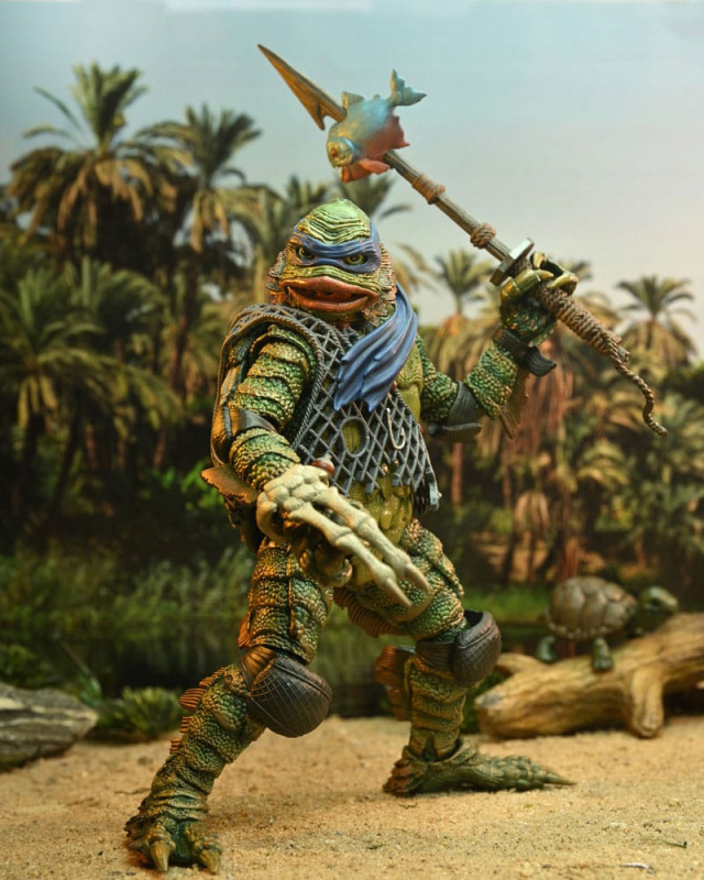 Universal Monsters/Teenage Mutant Ninja Turtles Action Figure Leonardo as the Creature 18 cm 10