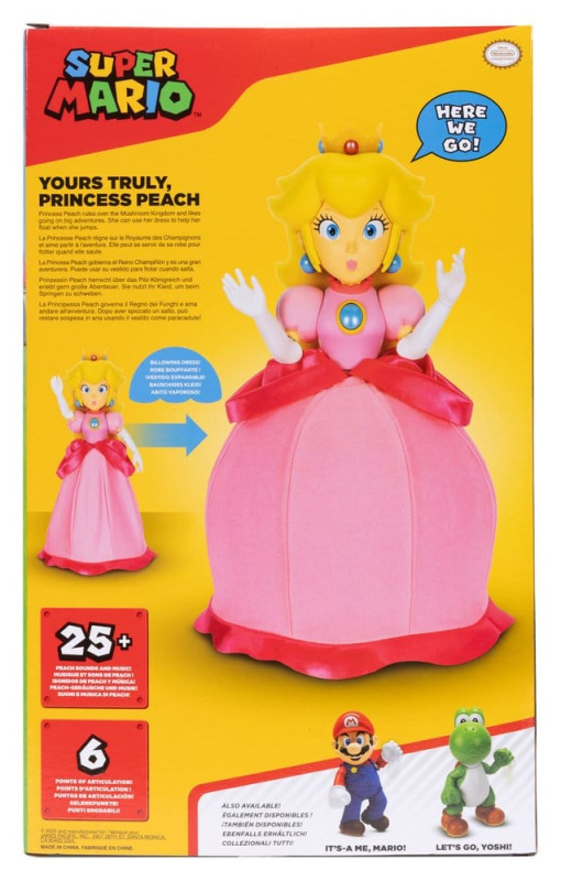 World of Nintendo Talking Action Figure Princess Peach Yours Truly 36 cm 5