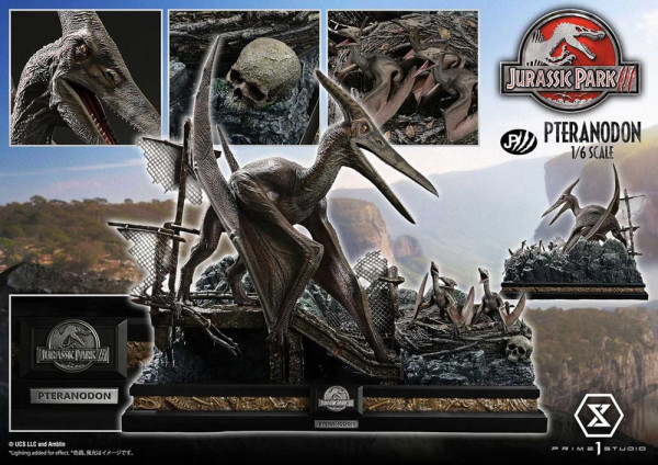 Jurassic Park III Legacy Museum Collection Statue 1/6 Pteranodon Bonus Version 68 cm 7